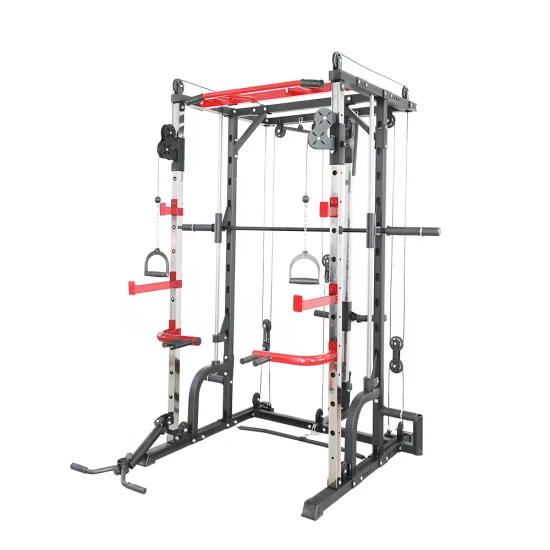 Home Gym Equipment Exercício Squat Rack Inclui Smith Pull Attachment Multi